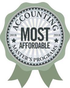 Most affordable accounting master's program